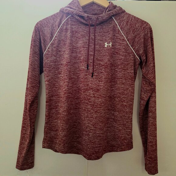 Under Armour Women's UA Velocity Wordmark Lightweight Red Hoodie Size S - Picture 3 of 6